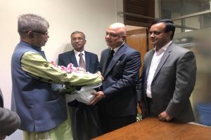 EC Members of IOF paid a courtesy visit to The Honâ€™ble Telecom Minister.