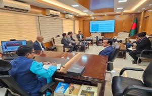 EC Members of IOF paid a courtesy visit to Ministry of Posts, Telecommunications and Information Technology.