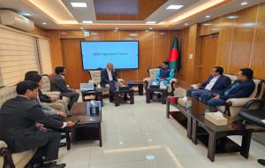EC Members of IOF paid a courtesy visit to Ministry of Posts, Telecommunications and Information Technology.